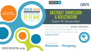 ISSCR 2016 Abstract Submission and Registration