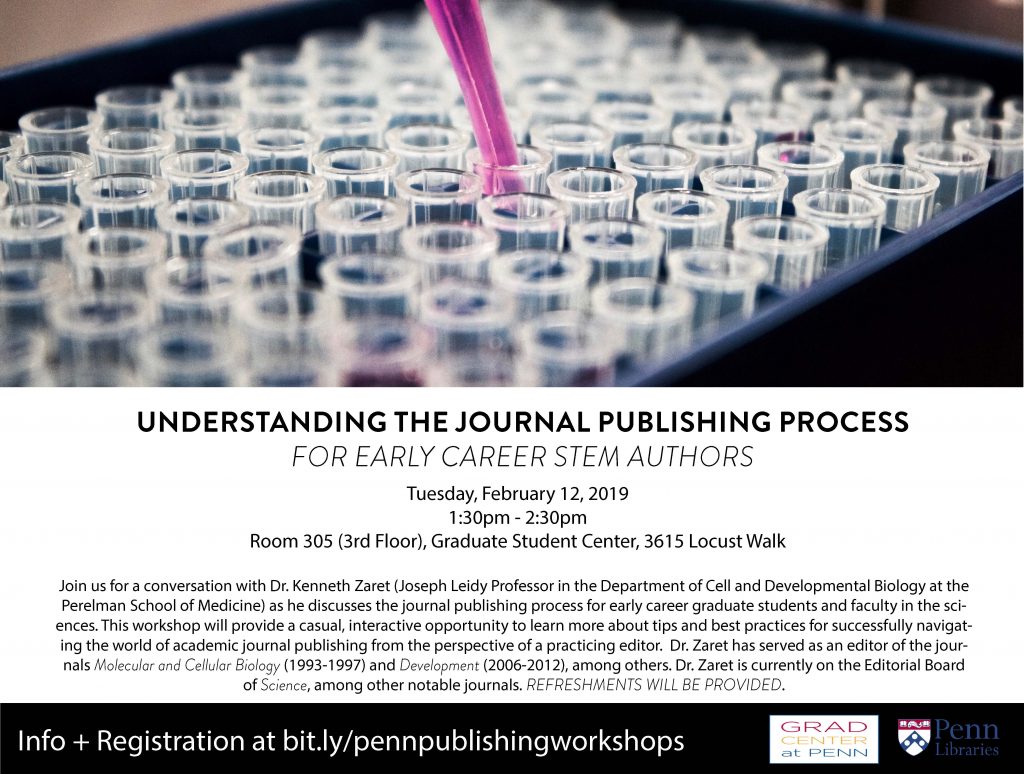 Early Career STEM Publishing Workshop with IRM Director Ken Zaret