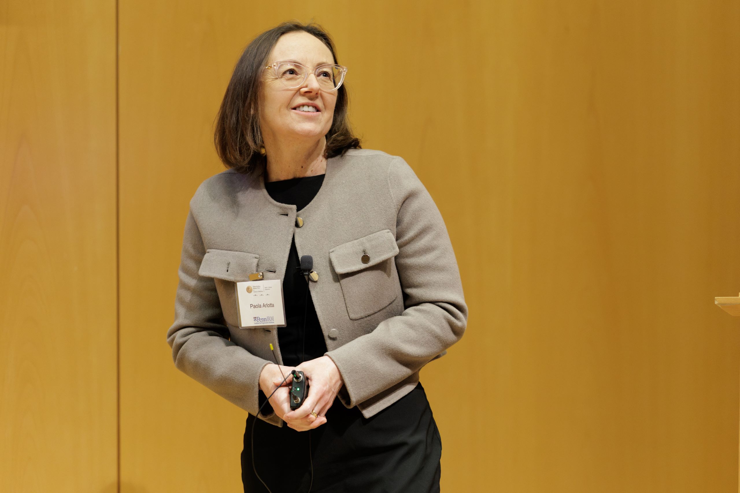 Dr. Paola Arlotta talks at the 2026 Ralph L. Brinster Symposium.